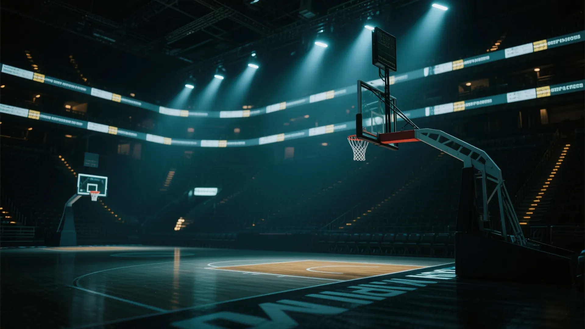 Basketball Arena Background